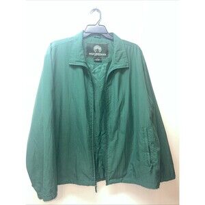 Vintage Weatherproof Garment Company Windbreaker Jacket Green Outdoor Mens XL
